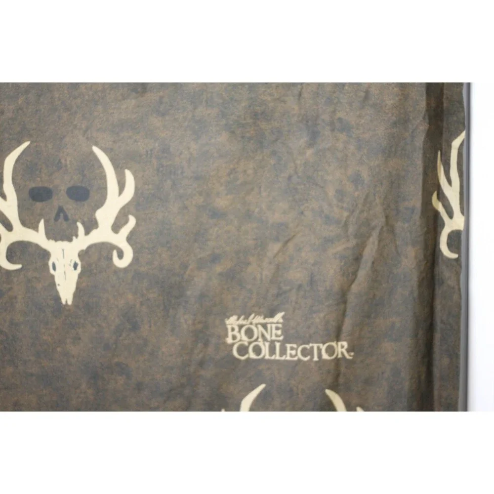 Bone Collector Shower Curtain, Antler Logo Michael Waddell